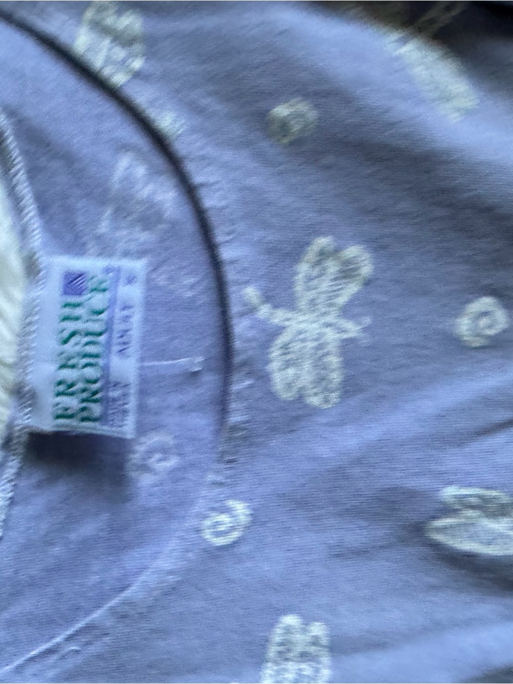 Fresh Produce Periwinkle Dragonfly Maxi Dress Small Vintage Cottagecore - Picture 7 of 8